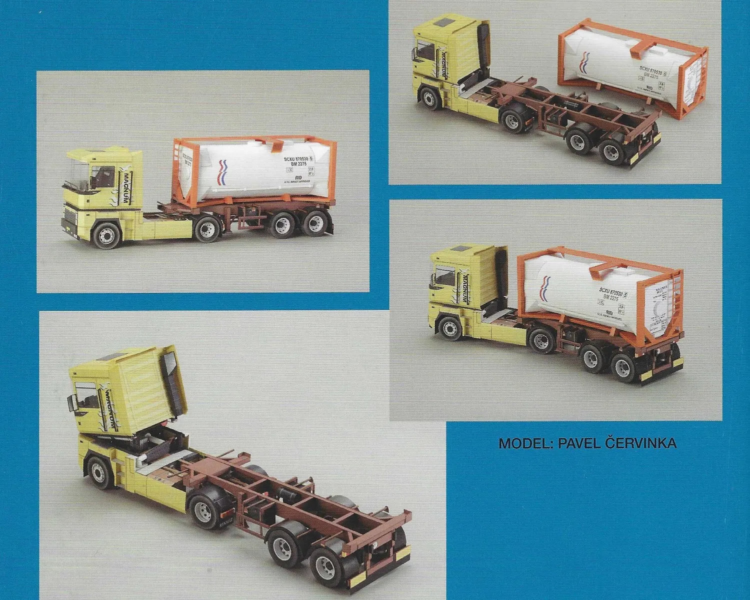 Renault AE500 Magnum s prívesom a kontajnerom